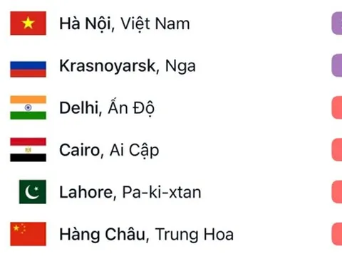 Giờ tan làm chiều 5/2, không khí nội đô Hà Nội ô nhiễm nhất thế giới: Những phường nào ô nhiễm nặng?