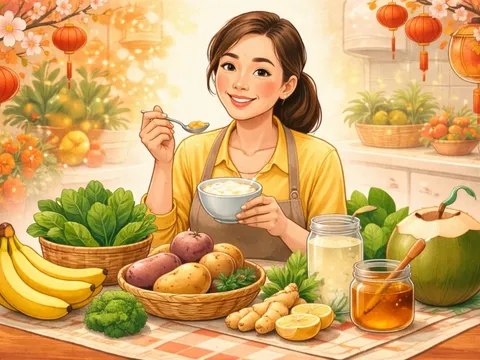 6 thực phẩm quen thuộc đánh bay đầy bụng, khó tiêu ngày Tết 0