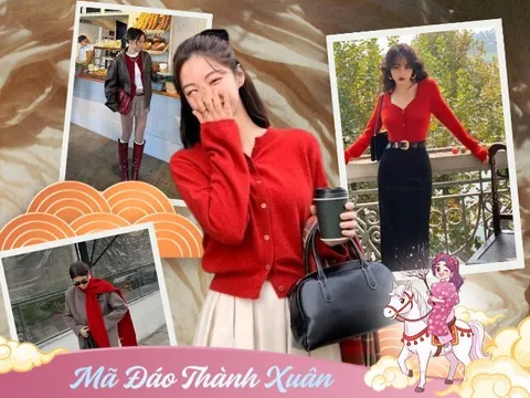 Muốn mặc đỏ đẹp xuyên Tết? Ghi nhớ ngay 6 nguyên tắc phối đồ giúp bạn sang xịn, nổi bật đúng chất xuân