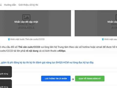 Cổng thi Đánh giá năng lực ĐH Quốc gia TPHCM quá tải, thí sinh không thể đăng nhập