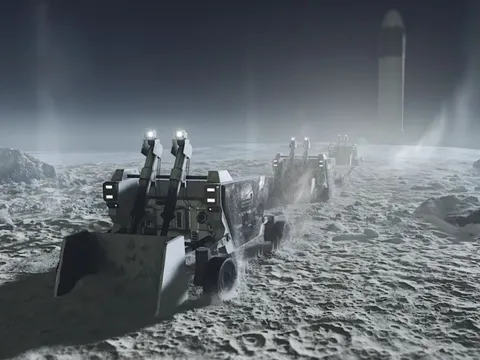 Thử nghiệm máy xúc điện khai thác nguyên tố hiếm trên Mặt Trăng 0