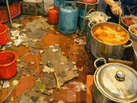 Một bức ảnh quán bún riêu vỉa hè thiếu vệ sinh gây tranh luận: Khi tiêu chuẩn sống đã thay đổi, vì sao thói quen ăn uống vẫn "dễ dãi"?