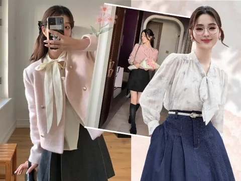Mùa xuân năm nay, kiểu áo sơ mi này bất ngờ hot trở lại: Thanh lịch, đẹp tinh tế, rất hợp với chị em công sở