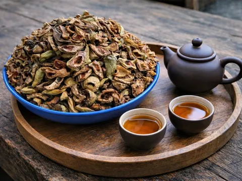 Uống trà trâu cổ làm “khổ” quý ông