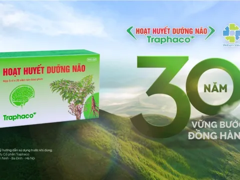 Hoạt huyết dưỡng não Traphaco – 30 năm đồng hành cùng sức khỏe của người Việt
