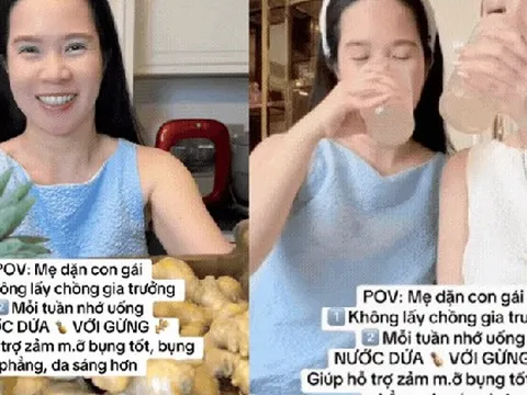 Không cần mỹ phẩm đắt tiền, mẹ U60 chỉ con gái uống loại nước này mỗi tuần: Giảm mỡ bụng, da sáng mịn thấy rõ
