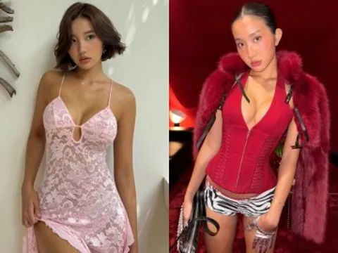 Hot girl Khánh Huyền 2K4 gây chú ý với outfit lộ rạn bụng sau sinh