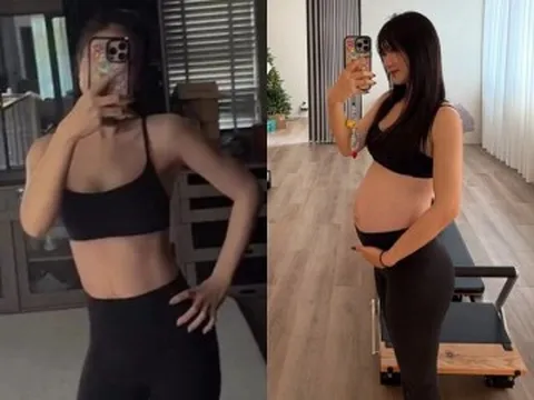 Vợ JustaTee khoe dáng thon gọn sau 18 ngày sinh nở