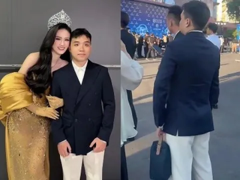 Bạn trai liên tục diện chiếc túi Dior hàng hiếm do Ý Nhi tặng