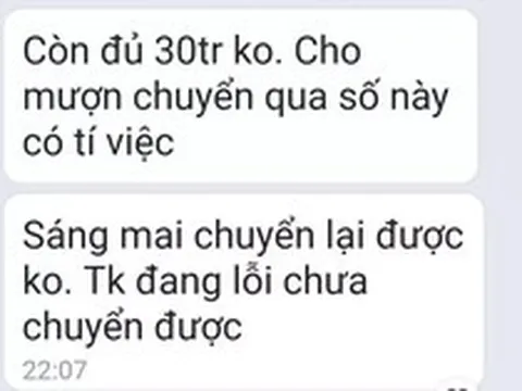 Điều tra vụ lãnh đạo sở tại Cà Mau bị kẻ xấu hack Zalo nhắn tin mượn tiền