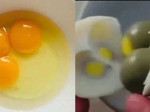 Người đàn ông đập trúng quả trứng 3 lòng đỏ hiếm nhất thế giới, xác suất khó hơn cả trúng Vietlott