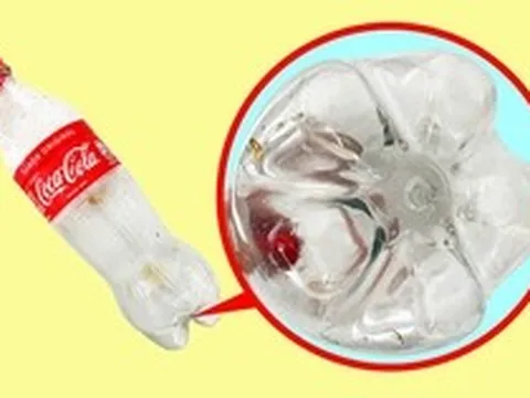 Tại sao hầu hết các chai nước ngọt bằng nhựa đều có cấu trúc hình cánh hoa ở đáy?