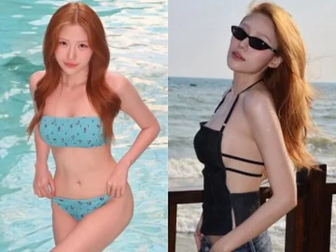 Em gái Trấn Thành diện bikini khoe dáng "nét căng" sau giảm 12kg, được khen giống Triệu Lộ Tư