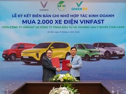 Taxi Lavi chuyển đổi toàn bộ sang xe điện VinFast - tham gia mạng lưới Xanh GSM
