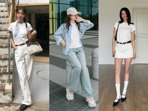Cùng diện áo thun trắng, người sành thời trang luôn ghi nhớ mẹo này để không bao giờ trông nhàm chán