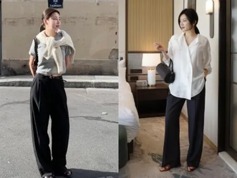 Tưởng cầu kỳ, phụ nữ Pháp diện quần ống suông luôn "chanh sả" nhờ có 4 kiểu áo này