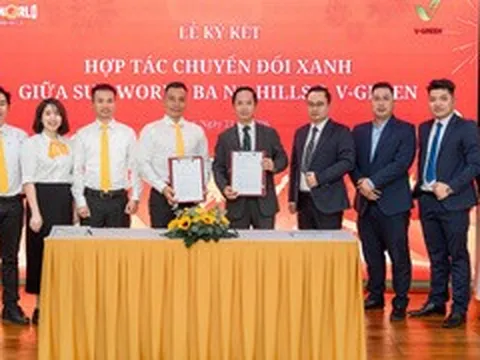 V-Green hợp tác triển khai trạm sạc, tủ đổi pin xe điện ở Sun World Ba Na Hills