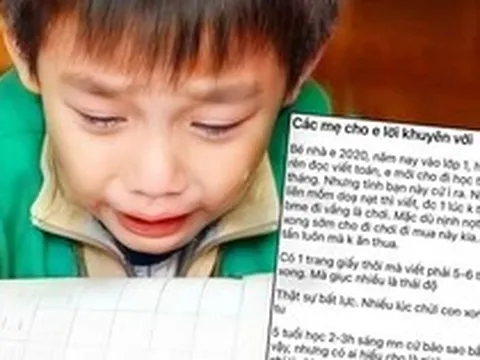 "5 tuổi học đến 2, 3h sáng" - Bài đăng của một bà mẹ khiến cả MXH bàng hoàng, đọc dòng nào dụi mắt dòng đó!