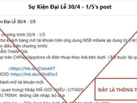 Ngân hàng cảnh báo lừa đảo kiểu mới