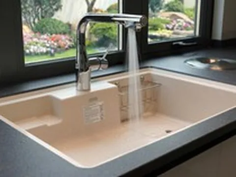 HS800 - Chậu rửa chén đá một hố thiết kế cho đặc thù bếp Việt
