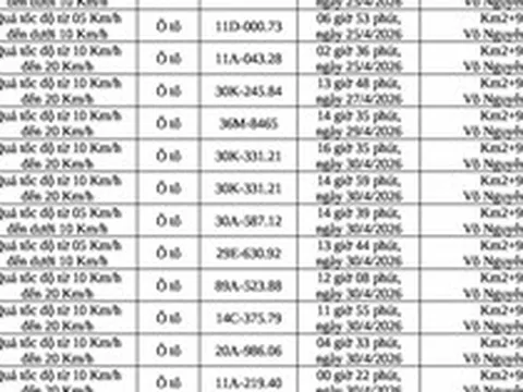 309 chủ phương tiện vi phạm mang biển số sau nhanh chóng nộp phạt nguội theo Nghị định 168