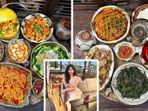 Mẹ đảm khoe mâm cơm nhà, chồng hài hước 'nhờ cộng đồng mạng nên được ăn ngon'