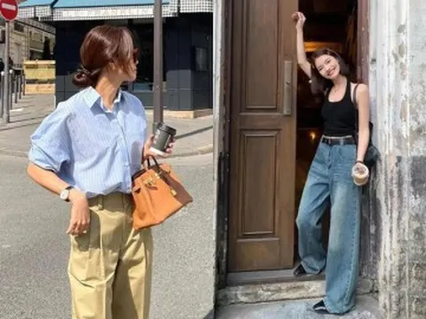Nắng nóng oi bức, đây là kiểu áo mặc với quần ống rộng giúp bạn mát cả ngày mà vẫn sang