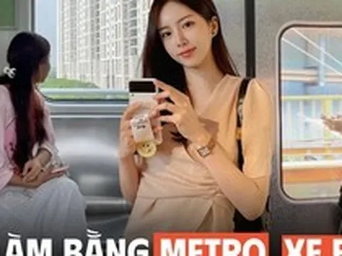 Nóng 40 độ, dân văn phòng cất xe máy ở nhà, đi làm bằng Metro: Tiết kiệm được 2 tiếng bêu nắng chen chúc ngoài đường