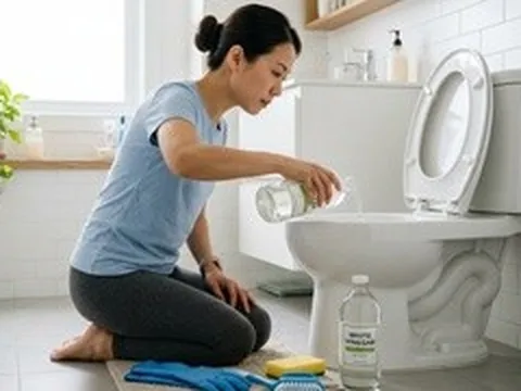 Đổ giấm vào bồn cầu qua đêm có tác dụng gì?