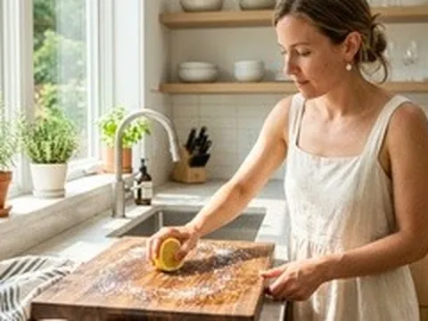 Cách vệ sinh thớt gỗ bị mốc để an toàn khi nấu ăn