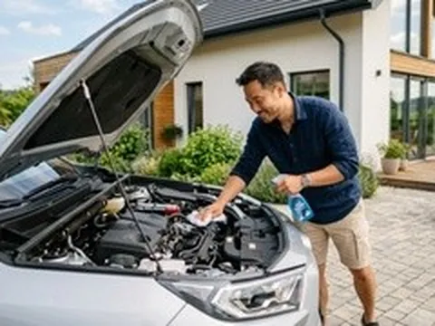 Cách tự vệ sinh khoang máy ô tô tại nhà