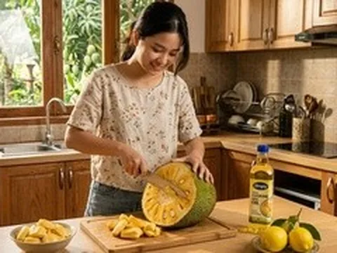 Mẹo bổ mít không dính nhựa vào dao