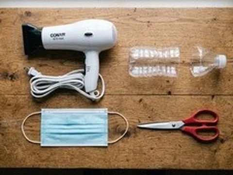Mẹo hút bụi bằng máy sấy tóc