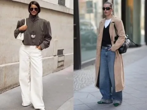 Quần jeans ống rộng đang lên xu hướng, mặc với kiểu áo khoác nào đẹp nhất?