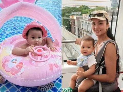 Con gái H'Hen Niê mới 9 tháng tuổi diện bikini cực "slay"