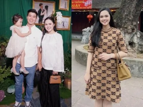 Vợ cầu thủ Duy Mạnh chăm xách túi Hermes hơn nửa tỷ đồng