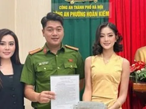 Hoa hậu Văn hóa Thế giới 2026 nhận lại tài sản nhờ Công an TP Hà Nội