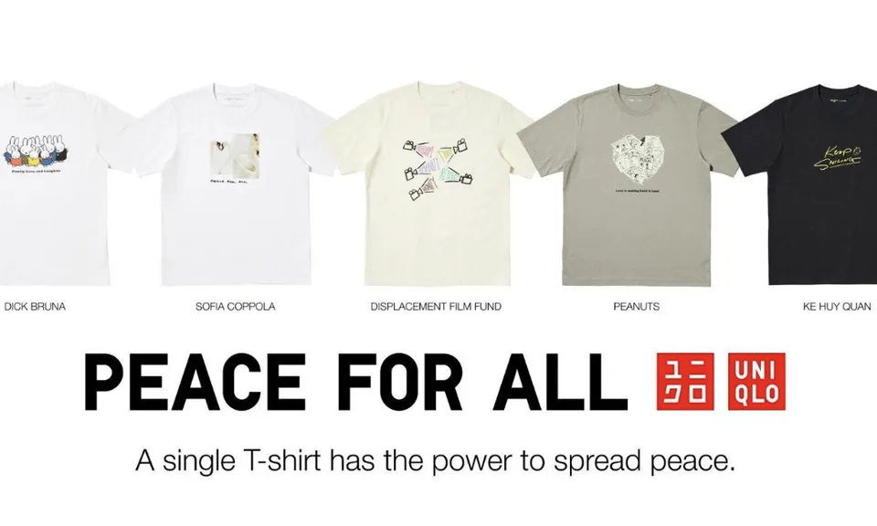 UNIQLO lan tỏa thông điệp hòa bình qua các thiết kế áo thun PEACE FOR ALL mới